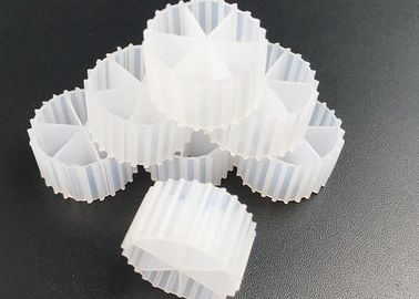 Αγορά 100% Virgin HDPE Bio Filter Media Λευκό χρώμα για επεξεργασία λυμάτων online manufacture