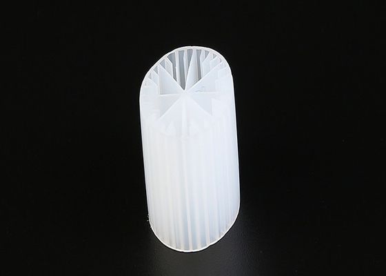 Αγορά 15*15mm Μέγεθος MBBR Bio Media Virgin υλικό HDPE λευκό χρώμα για αναερόβια δεξαμενή online manufacture