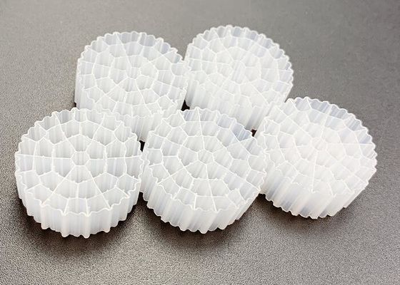 Αγορά Virgin HDPE IFAS Technology MBBR πλωτό φίλτρο μέσο λευκό χρώμα online manufacture