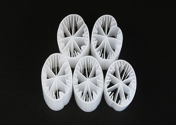 Υδροφιλικό λευκό πλαστικό φίλτρο μέσο HDPE κινούμενο κρεβάτι αντιδραστήρα βιοφίλμ