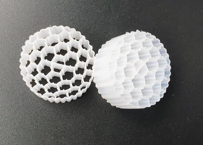 Ενεργοκύτταρα Biotube MBBR πλαστικό φίλτρο μέσο λευκό χρώμα 800m2/m3