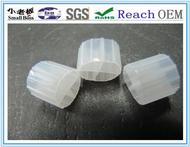 HIPS λευκό χρώμα πλαστικό βιομέσο, μετακινούμενο κρεβάτι βιοφίλτρο 12 * 9mm μέγεθος