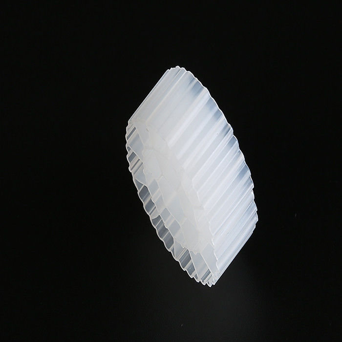 Κ3 Λευκό χρώμα υλικό HDPE MBBR Φιλτράρισμα μέσων επεξεργασίας νερού Bio Cel για λίμνη