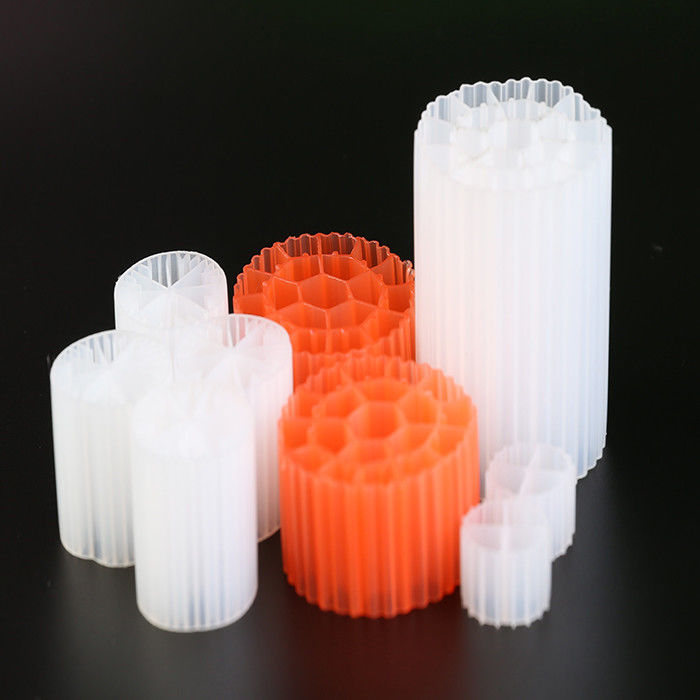 Λευκό χρώμα PE07 HDPE K1 Filter Media Moving Bed Biofilm Reactor