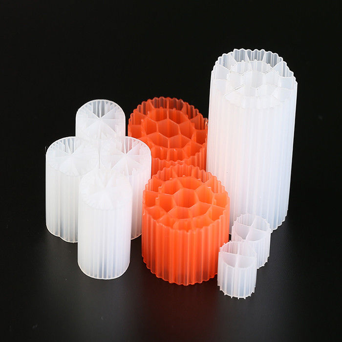 Λευκό χρώμα PE07 HDPE K1 Filter Media Moving Bed Biofilm Reactor