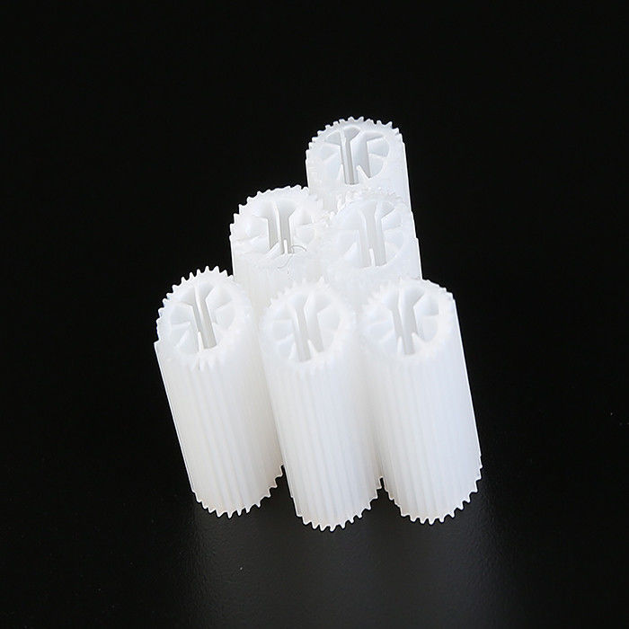 Φιλτράρισμα πλαστικών μέσων MBBR K1 Φιλτράρισμα μετακινούμενου κρεβατιού Βελτίωση της ποιότητας του νερού