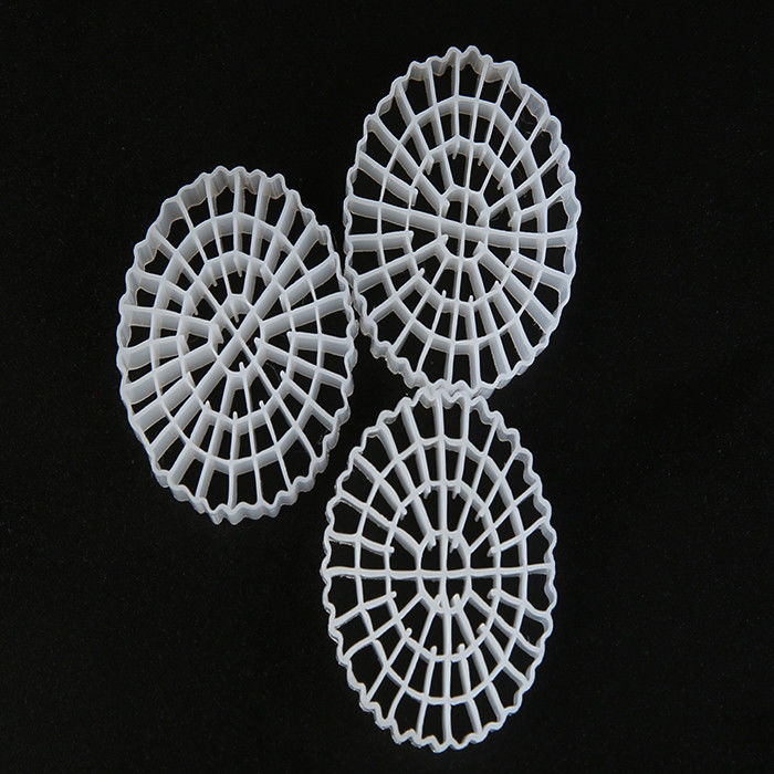 Παρθένο υλικό HDPE MBBR πλαστικό βιοφιλτράρισμα με καλή επιφάνεια