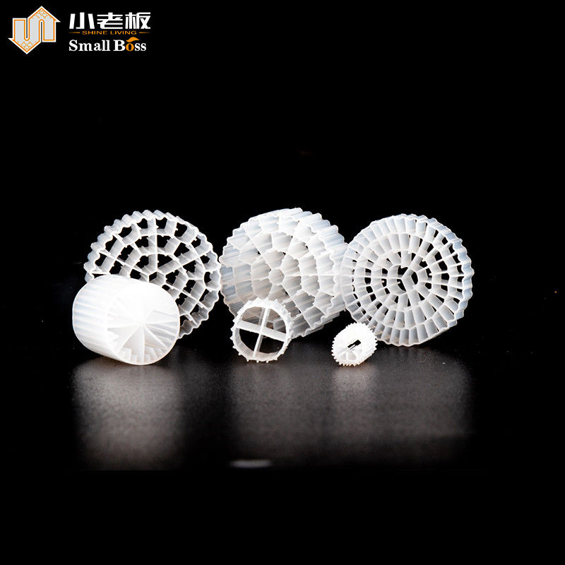 PE38 HDPE πλαστικό Mbbr Βιοφιλτράρισμα για επεξεργασία νερού