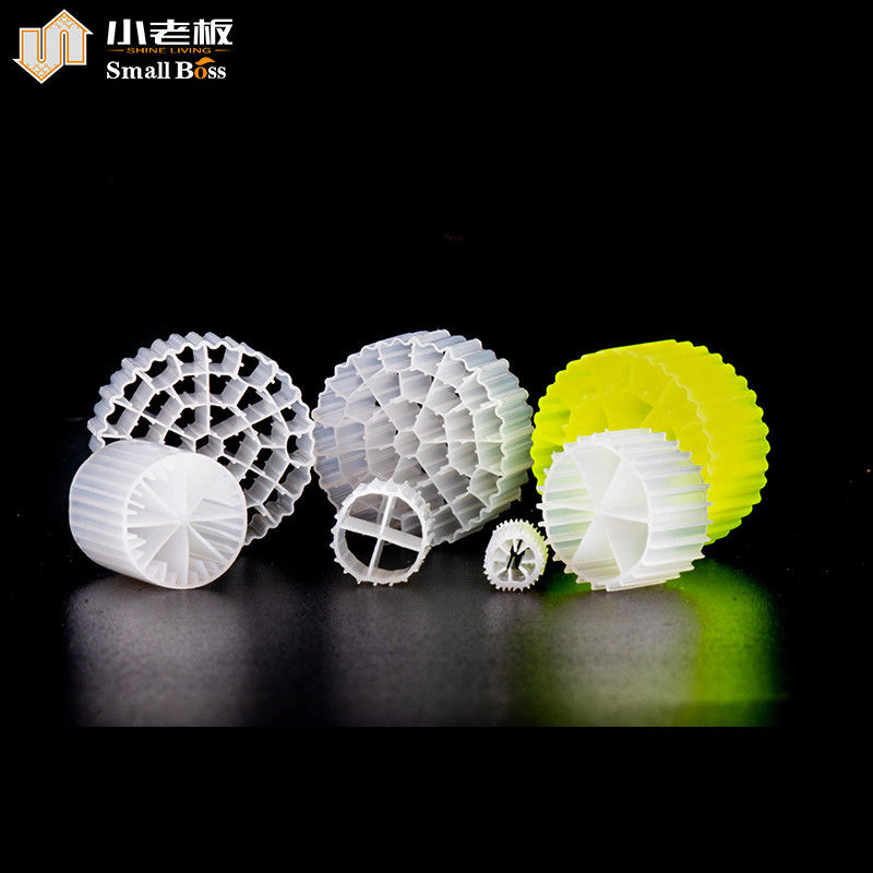 PE38 HDPE πλαστικό Mbbr Βιοφιλτράρισμα για επεξεργασία νερού