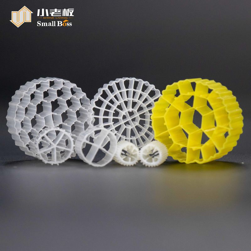 PE38 HDPE πλαστικό Mbbr Βιοφιλτράρισμα για επεξεργασία νερού