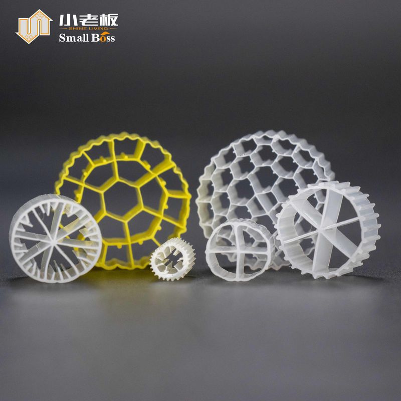 λευκό χρώμα μέσο MBBR big aera K3 ως επί το πλείστον για αναερόβια δεξαμενή IDEAL mbbr φορέα COD απομάκρυνση BOD