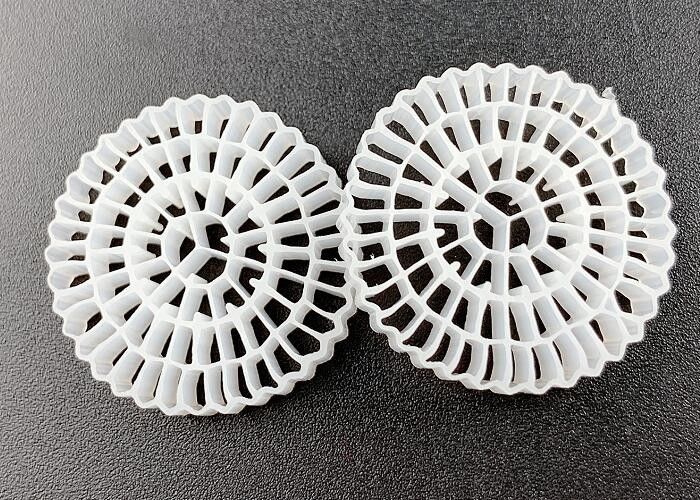 Kaldnes K5 FDA Ασφάλεια Ενεργός Βιοφίλμ Κρεμάται Γρήγορα Mbbr Βιοφιλτράρισμα