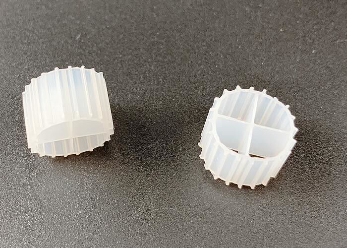 11*7mm MBBR Bio Filter Media K1 με λευκό χρώμα και πρωτόγονο υλικό HDPE