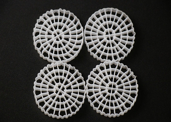 25*4mm PE64 K5 MBBR Bio Media K5 Λευκό χρώμα και παρθένο υλικό HDPE για σύστημα RAS