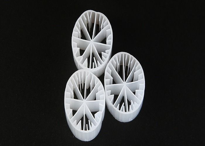 Πλαστικό υλικό MBBR Bio Media Virgin HDPE και λευκό χρώμα 15*15mm Μέγεθος για νερό