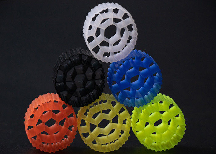 PE05 K3 Δραστηριότητα πλωτός Mbbr Φορέας Λευκό χρώμα Hdpe