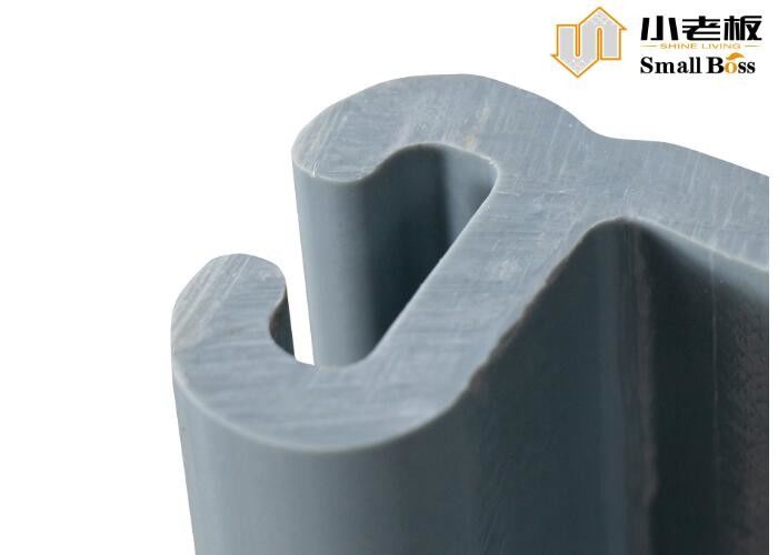 Χρώμα γκρι βινύλιο PVC φύλλο στοίβας προσαρμοσμένη τύπου Z έκταση